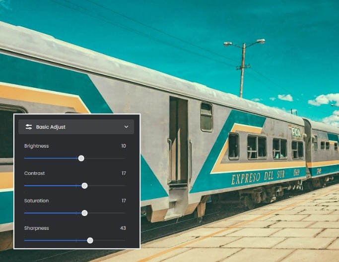 Customize the AI colorization tones