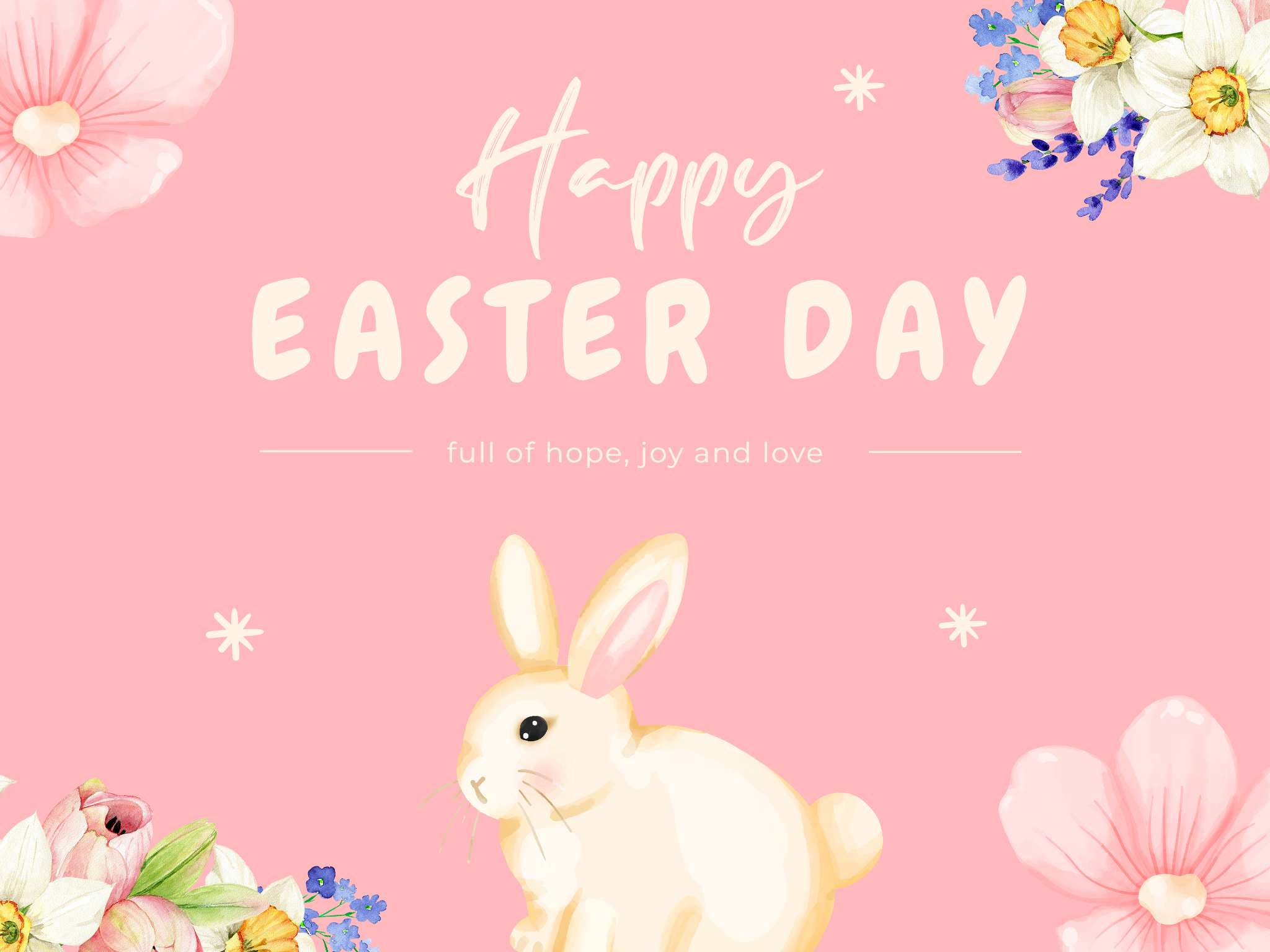 Niedliche Osterkarte mit einem Osterhasen