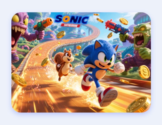 Design an original sonic character with ai and use it for game design