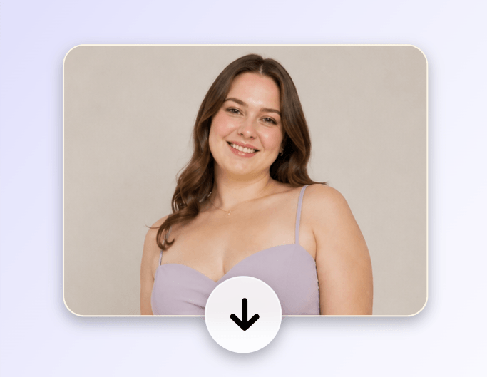 Dowload the girl photo without a double chin