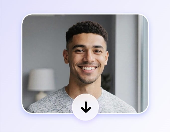 Download a high quality high resolution photo of a man enhanced by ai
