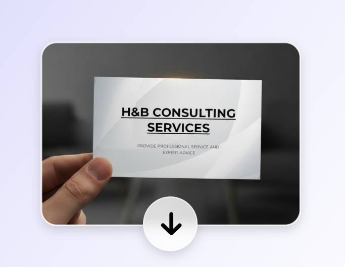 Download an ai generated business card mockup