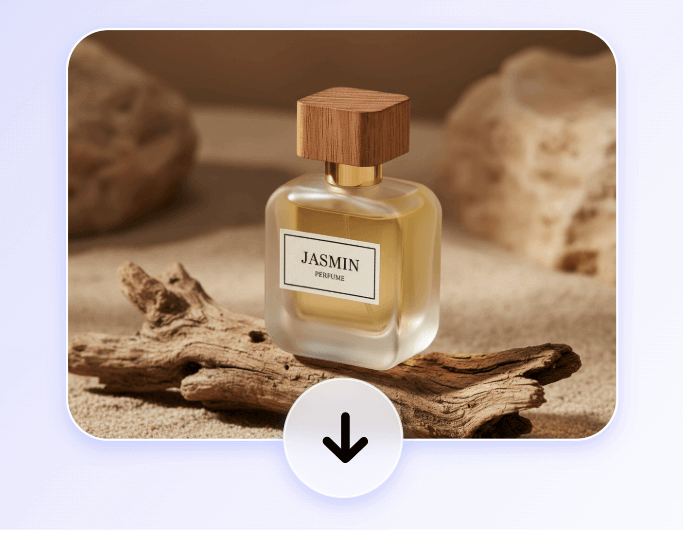 Download an ai generated product logo mockup