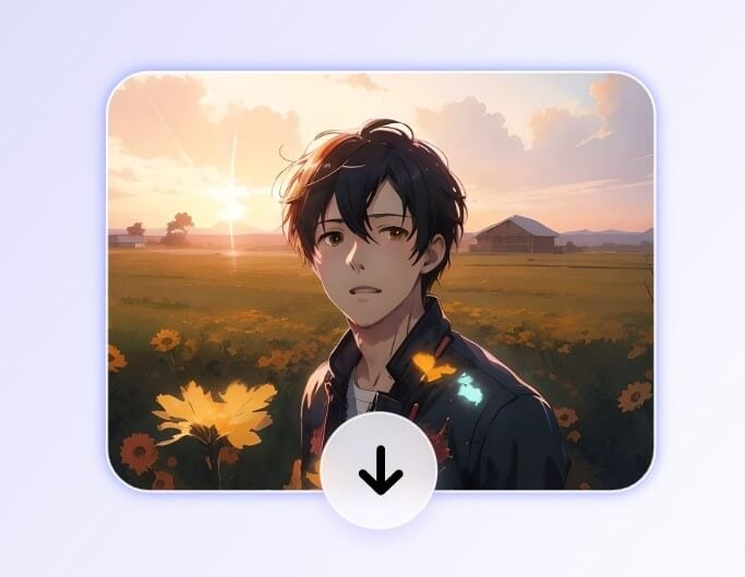 Download an anime style picture of a boy in fotor