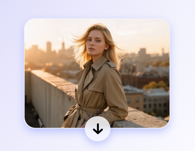 Download the ai generated photo of a blond lady