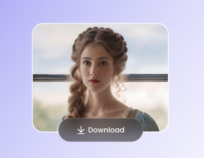 Download the female portrait in the bridgerton style