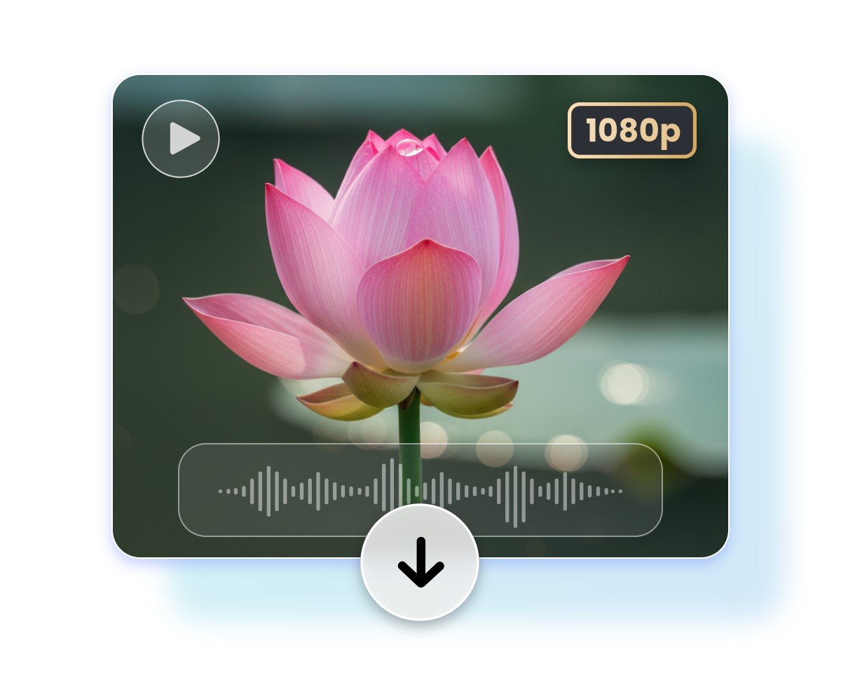 Download the video of a blooming lotus
