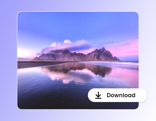 Laden Sie das visuell entrauschte Landschaftsvideo in Fotor herunter