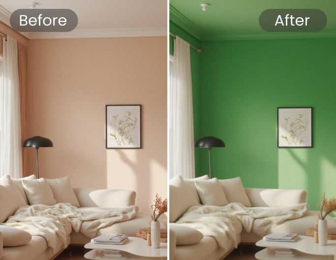 Edit image backgrounds colors