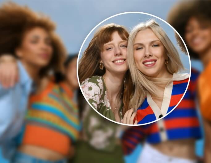 Enhance the quality of a group photo with friends