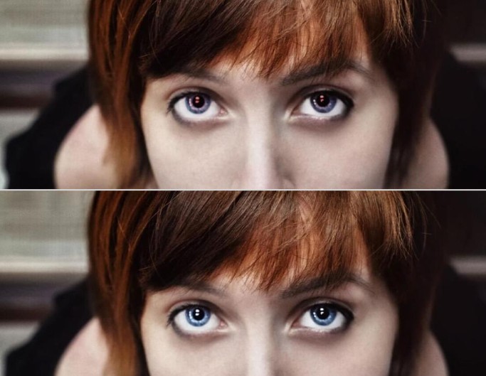 Enlever les yeux rouges gratuitement