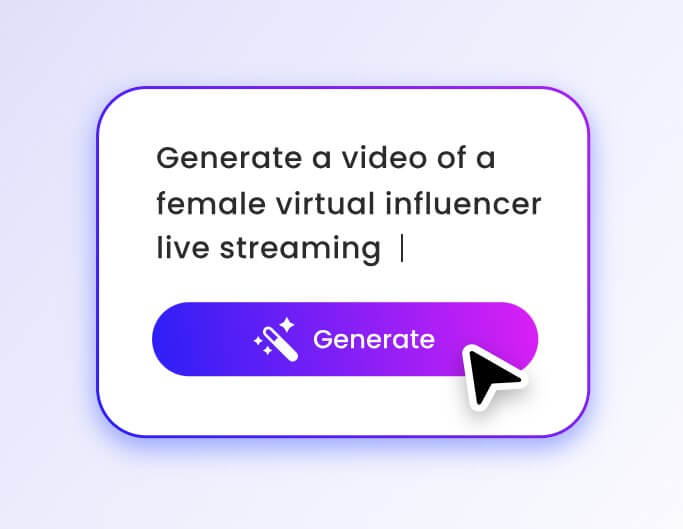 Saisir des prompts dans le générateur d'influenceurs IA de Fotor