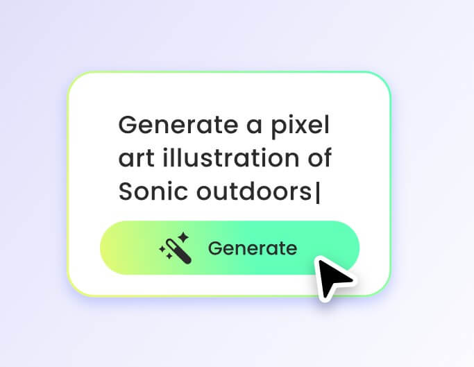 Enter prompts in fotor sonic oc maker