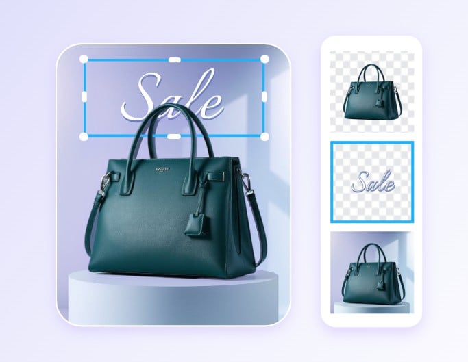 Enter text and ovelay object on your image with our text behind image tool in fotor