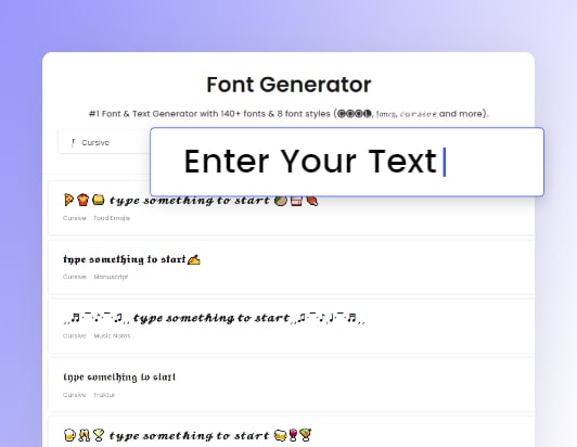 script writing font generator