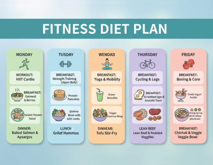 Fitness and meal routines