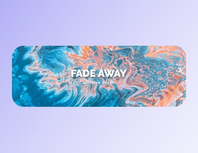 Foto tumblr banner template with an artistic wave like picture