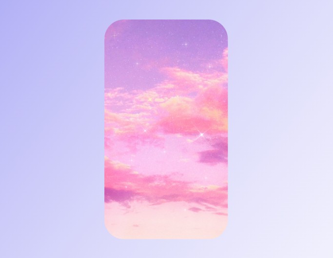 Fotor pink phone wallpaper template with an example of a pink sky