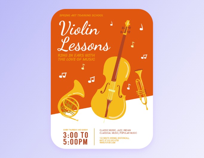 Fotor flyer template for coaching class