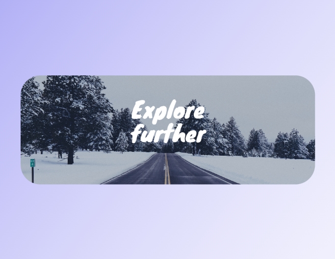 雪に覆われた森の景色をフィーチャーした Fotor の季節限定 Facebook カバー写真テンプレート