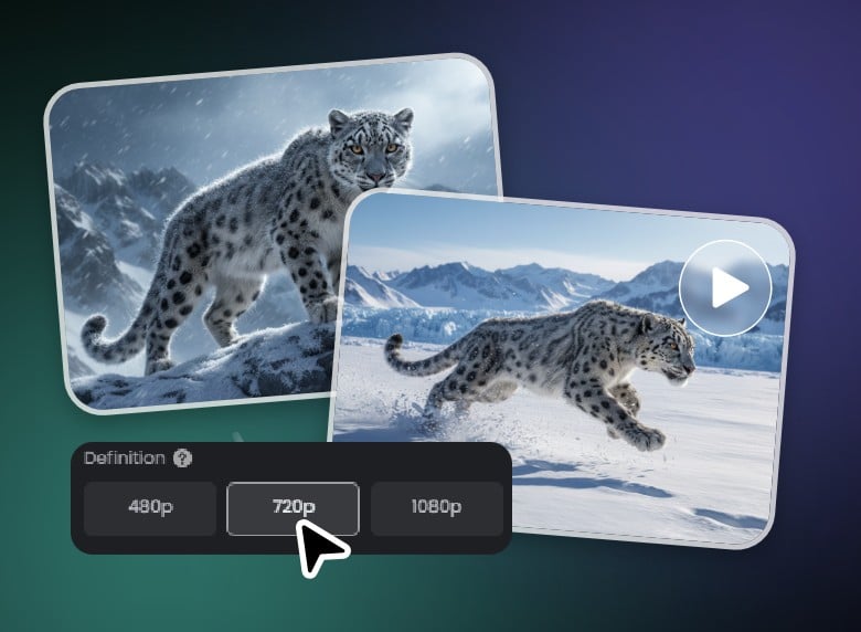 Generate an AI video based on your custom settings