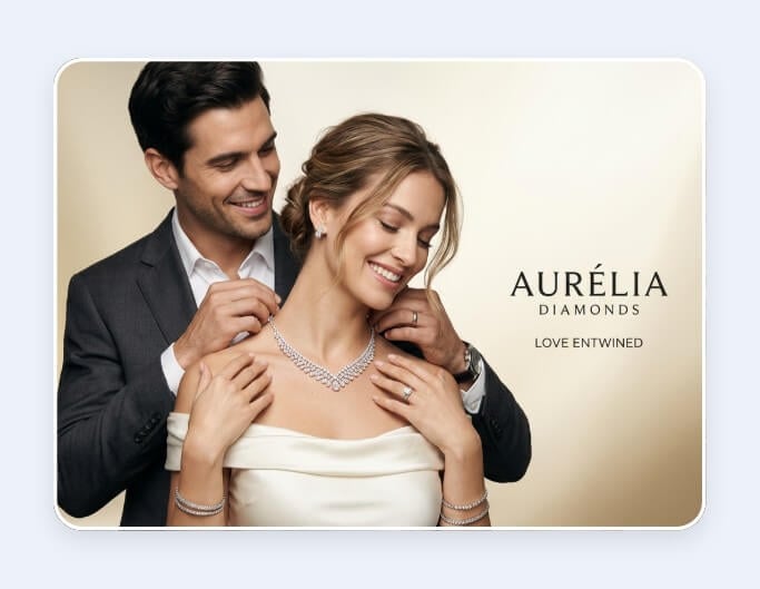 Generate an ai couple photo and use it for advertising design