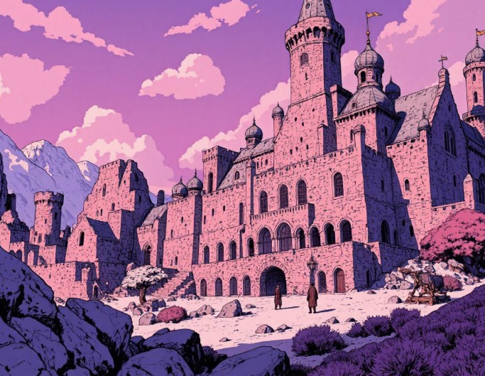 Generate an ai fanatsy landscape by fotor