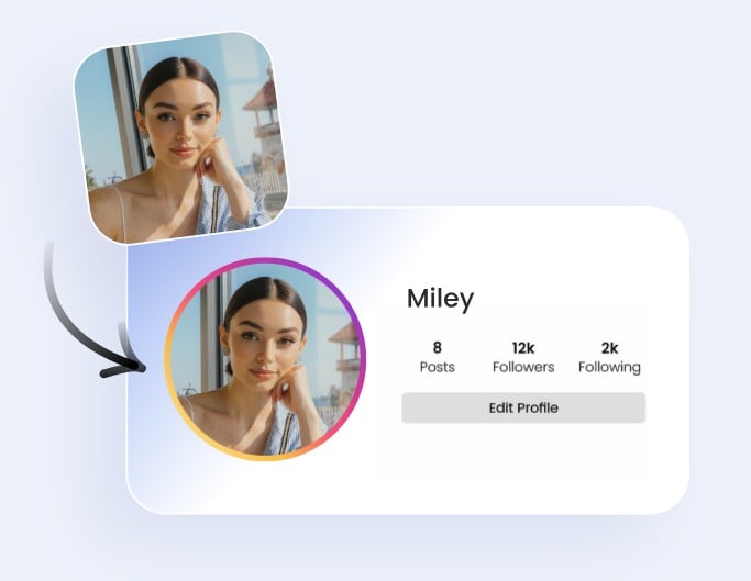 Generate an ai girlfriend and use it as a social media avatar