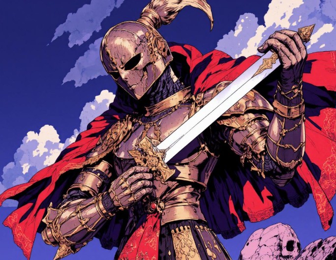 Generate an ai knight character by fotor