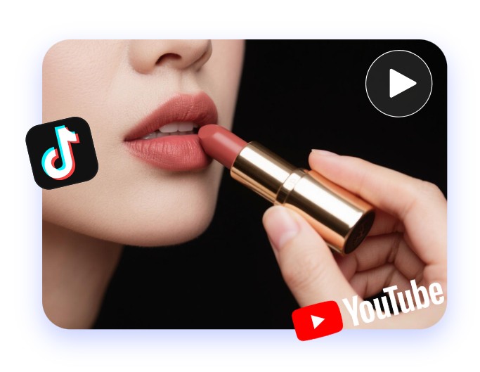 Generate an ai prodyct promotion video for a lipstick