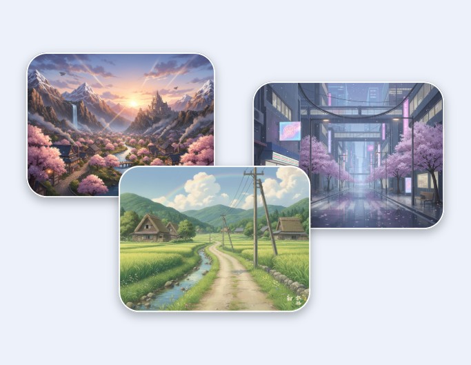 AI로 다양한 애니메이션 배경 및 장면 생성하기