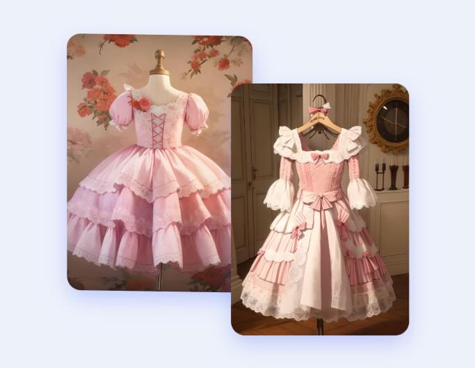 ロリキャラクターの衣装