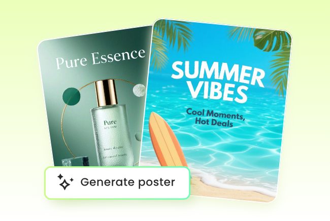 為香水和音樂派對製作海報