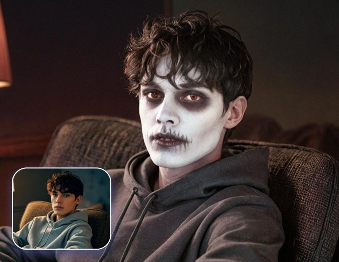 Grim reaper filter to make a grim reaper makeup