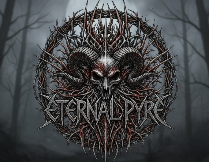 Heavy death metal logo