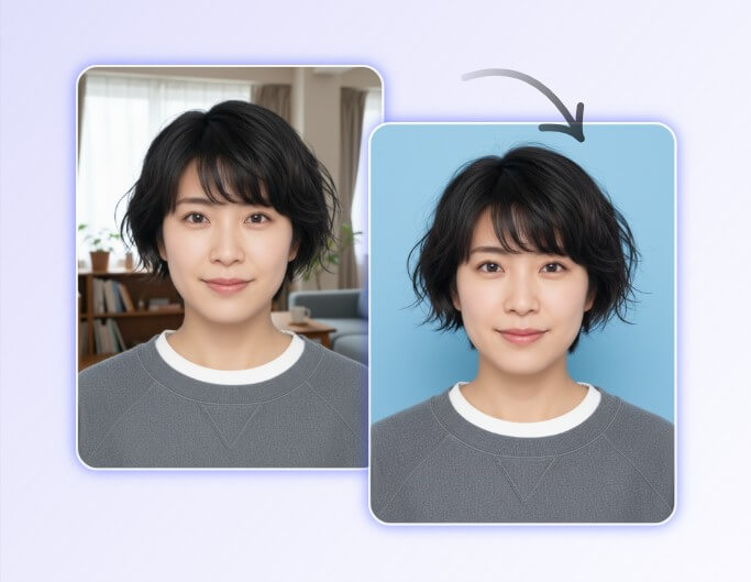 AIが自動で背景を除去