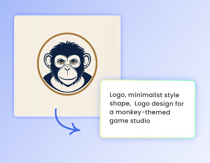 Interpret symbolic logo content into text with Fotor AI image to text prompt maker