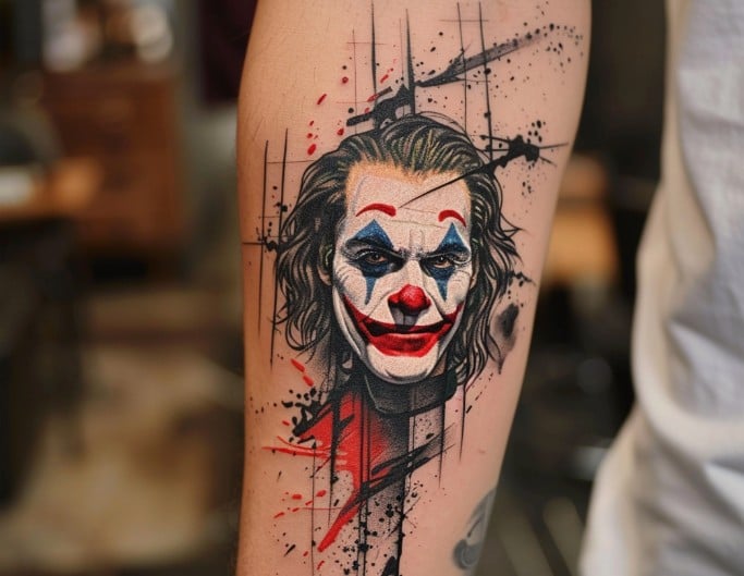 joker tattoo ideas generated by fotor