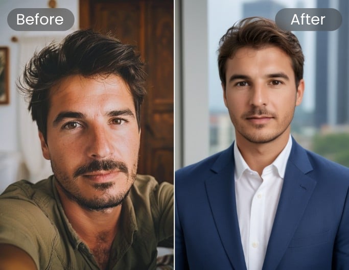 Make AI headshot images