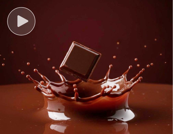 Make a creative ad for a chocolate brand