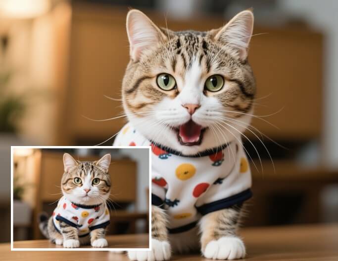 Make a cute kitten talk