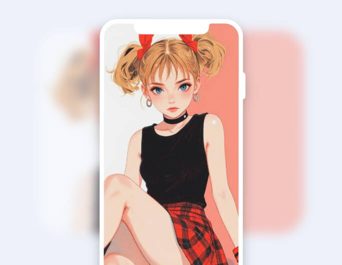 アニメロリ少女の壁紙