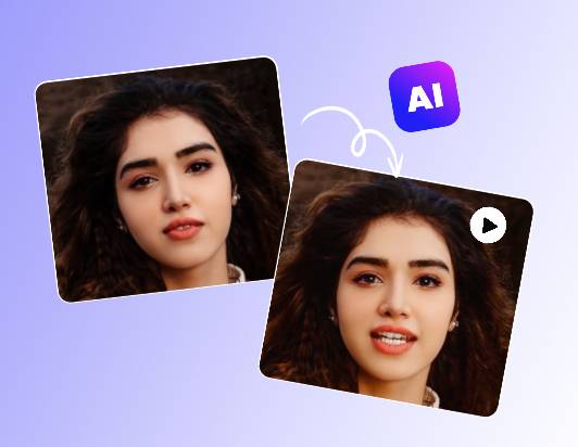 Make a picture talk with ai