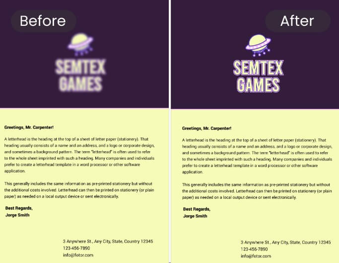 Make your document more professional with clearer logo image