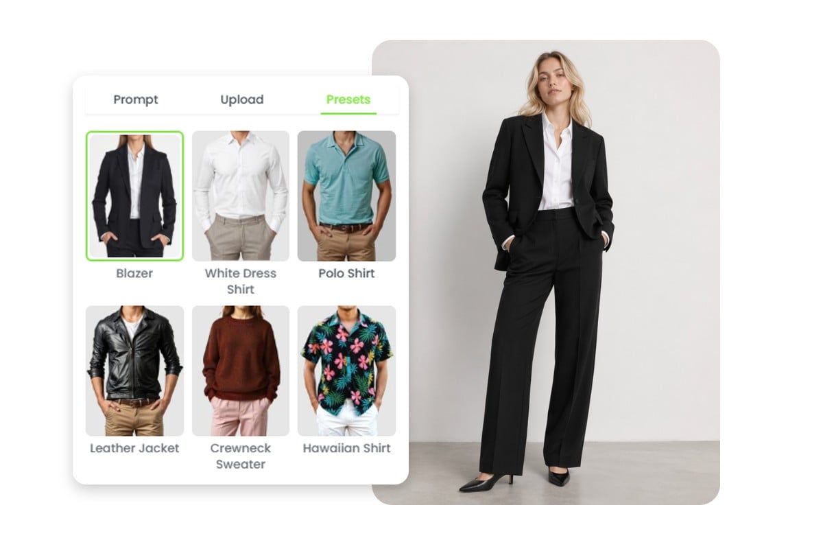 multiple suit styles in ai suit changer