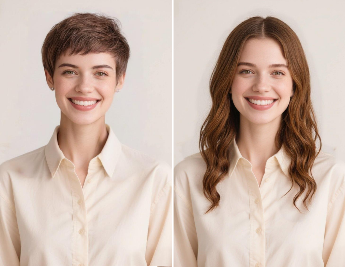 Nano banana aiでヘアスタイルを変更