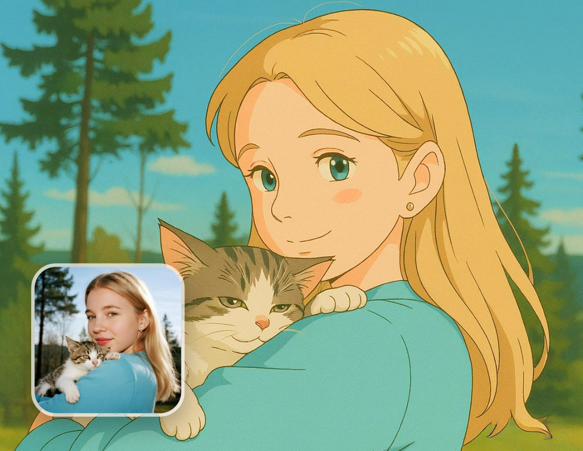 Nano banana aiで写真をジブリ風に