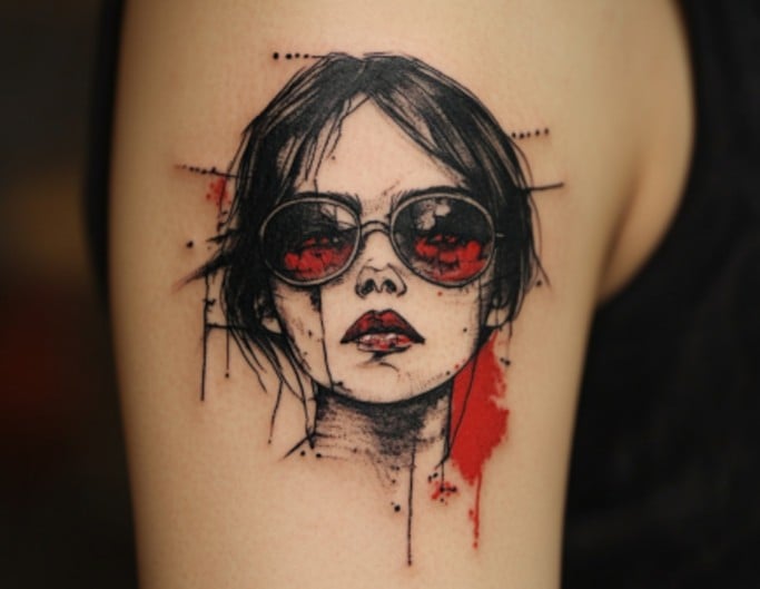 new school tattoo ideas generated by fotor