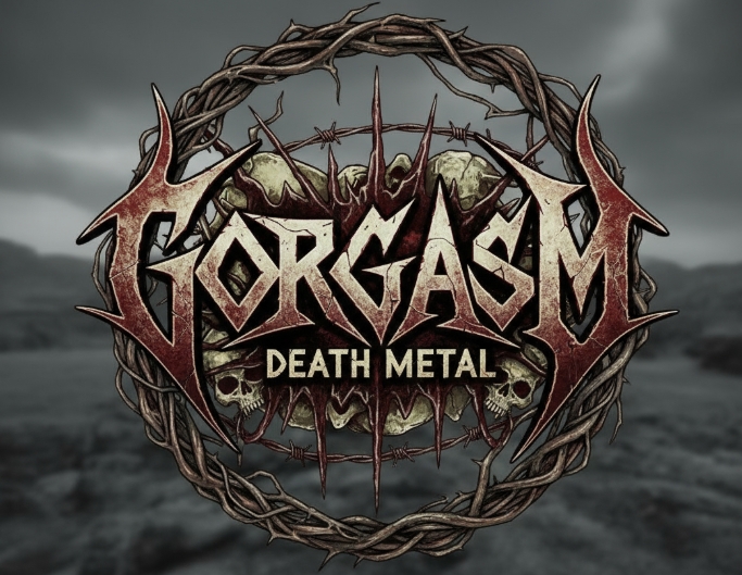 Old school death metal logo