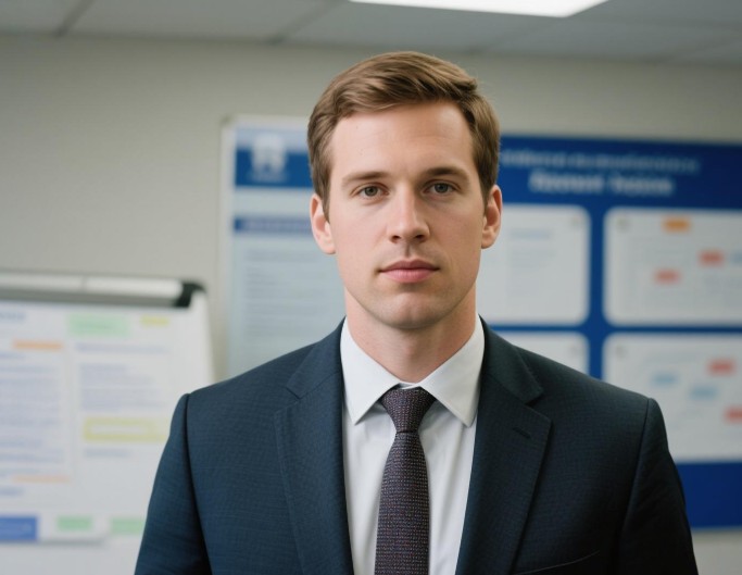 Onboard training video for a new male staff